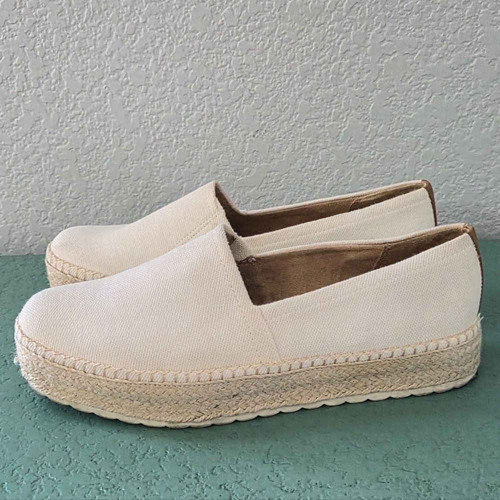 Dr. Scholl’s Sunray Espadrille Platform Slip On Sneakers Cream Women’s 8.5 - Picture 6 of 12